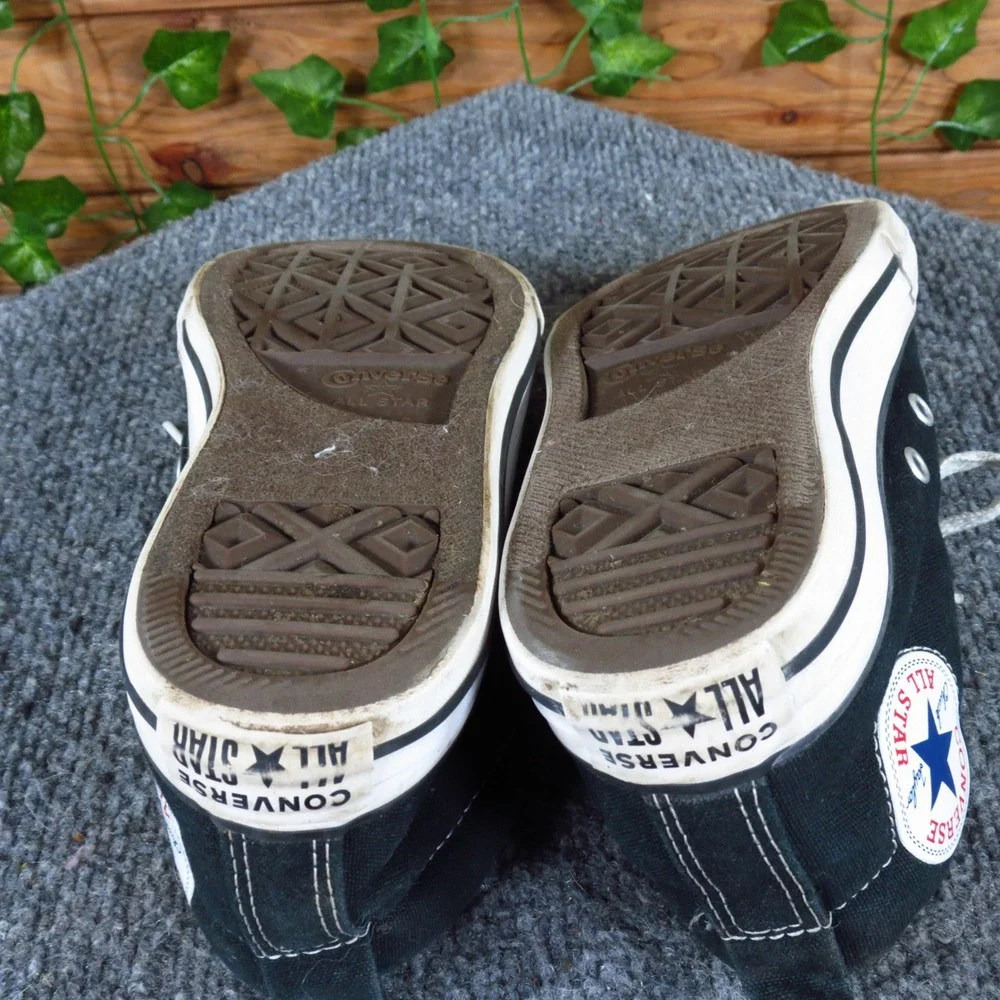 Converse Chuck Taylor All Star Street Mid Kids Sneakers‎ Size 3 Black Canvas